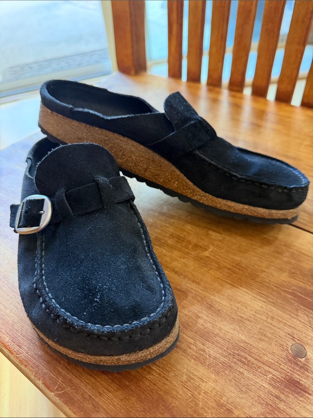 Women’s Black Suede Birkenstock Buckleys